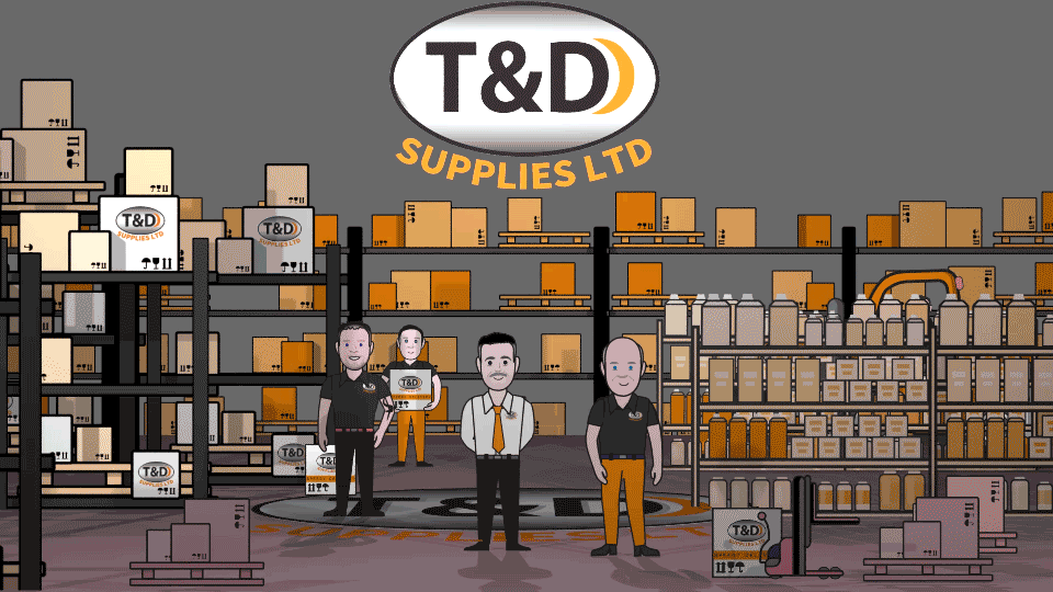 Cartoon Image of T and D Team